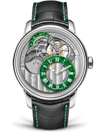 Schwarz Etienne - WCF22TSE06SS01AA  La Chaux-de-Fonds Petite Seconde Rétrograde Tourbillon Stainless Steel / Green Aventurine