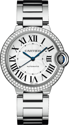 Cartier - WE9006Z3  Ballon Blue de Cartier 36 Automatic White Gold / Diamonds / Bracelet