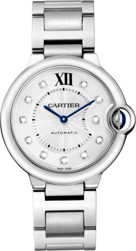 Cartier - WE902075  Ballon Blue de Cartier 36 Automatic Stainless Steel / Diamond / Bracelet