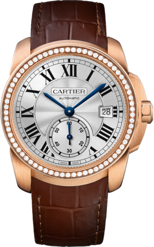 Cartier - WF100013  Calibre de Cartier 38 Pink Gold / Silver / Diamond