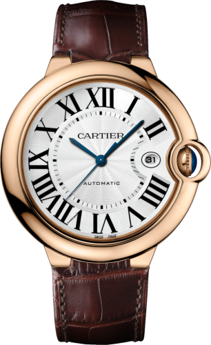 Cartier - WGBB0017  Ballon Blue de Cartier 42 Automatic Pink Gold / Silver