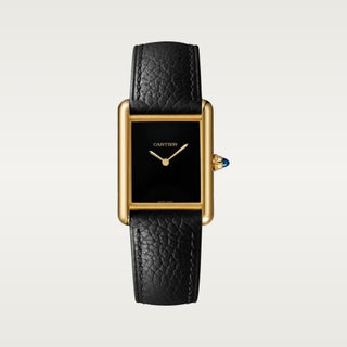 Cartier - WGTA0160  Tank Louis Cartier Large Manual Yellow Gold / Black