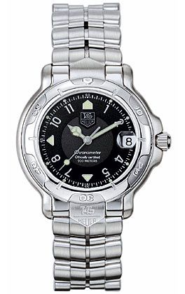 TAG Heuer - WH5215.BA0676  6000 Stainless Steel / Black / Bracelet