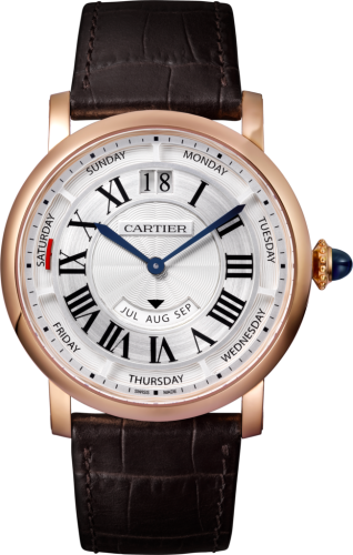 Cartier - WHRO0002  Rotonde de Cartier 40 Annual Calendar Pink Gold / Silver