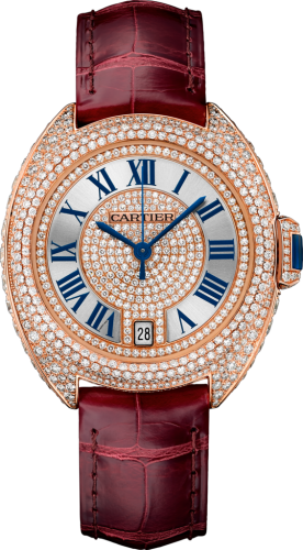 Cartier - WJCL0036  Clé de Cartier 35 Pink Gold / Full Diamonds / Red