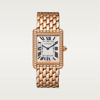 Cartier Tank Anglaise 29.8 Pink Gold / Silver / Bracelet (WJTA0021)