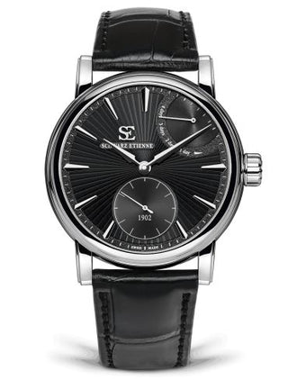 Schwarz Etienne - WRO16MS26SS01AA  Roma Power Reserve Stainless Steel / Black