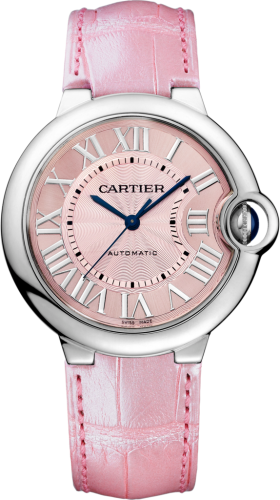 Cartier - WSBB0007  Ballon Blue de Cartier 36 Automatic Stainless Steel / Pink