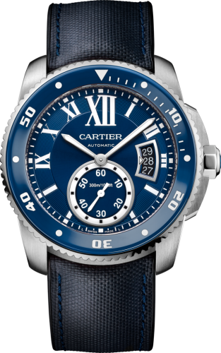 Cartier - WSCA0010  Calibre de Cartier Diver Stainless Steel / Blue / Rubber