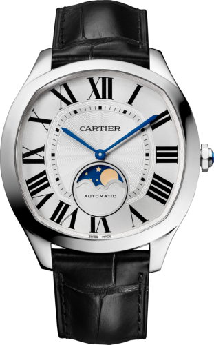 Cartier - WSNM0008  Drive de Cartier Moon Phases Stainless Steel / Silver