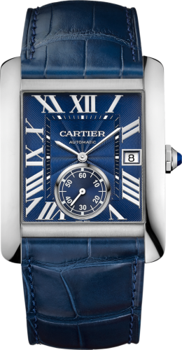 Cartier - WSTA0010  Tank MC 34.3 Stainless Steel / Blue