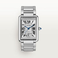 Cartier Tank MC 34.3 Chronograph Stainless Steel / Silver (WSTA0053)