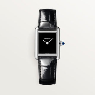 Cartier - WSTA0071  Tank Must Small Quartz Stainless Steel / Black