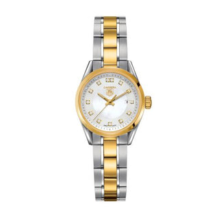 TAG Heuer - WV1450.BD0797  Carrera Quartz 27 Stainless Steel / Yellow Gold / MOP - Diamond / Bracelet