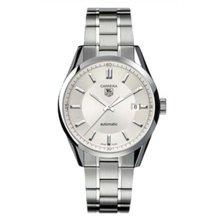 TAG Heuer - WV211A.BA0787  Carrera Calibre 5 39 Stainless Steel / Silver / Bracelet