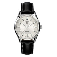 TAG Heuer Carrera Calibre 5 39 Stainless Steel / Silver / Alligator (WV211A.FC6202)