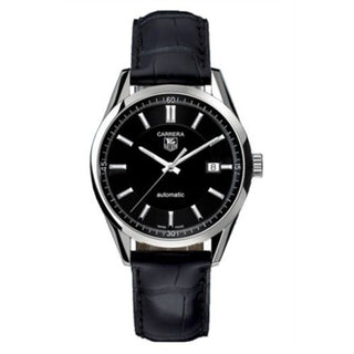 TAG Heuer - WV211B.FC6180  Carrera Calibre 5 39 Stainless Steel / Black / Alligator