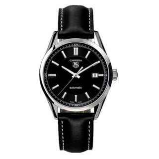 TAG Heuer - WV211B.FC6202  Carrera Calibre 5 39 Stainless Steel / Black / Calf