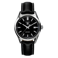 TAG Heuer Carrera Calibre 5 39 Stainless Steel / Black / Calf (WV211B.FC6202)