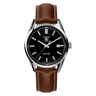 TAG Heuer - WV211B.FC6203  Carrera Calibre 5 39 Stainless Steel / Black / Calf