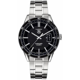 TAG Heuer - WV211M.BA0787  Carrera Calibre 5 39 Stainless Steel / Black / Bracelet