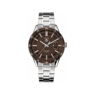 TAG Heuer - WV211N.BA0787  Carrera Calibre 5 39 Stainless Steel / Brown / Bracelet