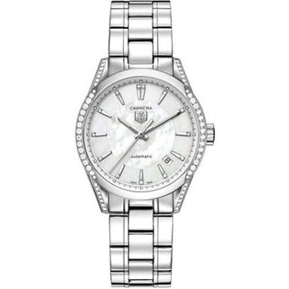 TAG Heuer - WV2212.BA0798  Carrera Calibre 5 36 Stainless Steel / Diamond / MOP / Bracelet