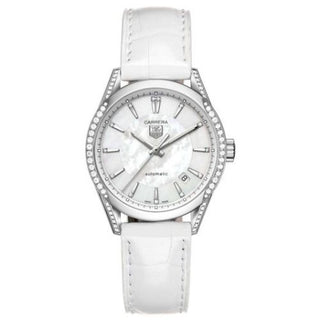 TAG Heuer - WV2212.FC6264  Carrera Calibre 5 36 Stainless Steel / Diamond / MOP / Alligator