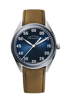 Elka Watch Co. D-Series Stainless Steel / Blue  / Leather (X11-0804)